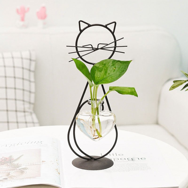 Katzen-Pflanzenvase