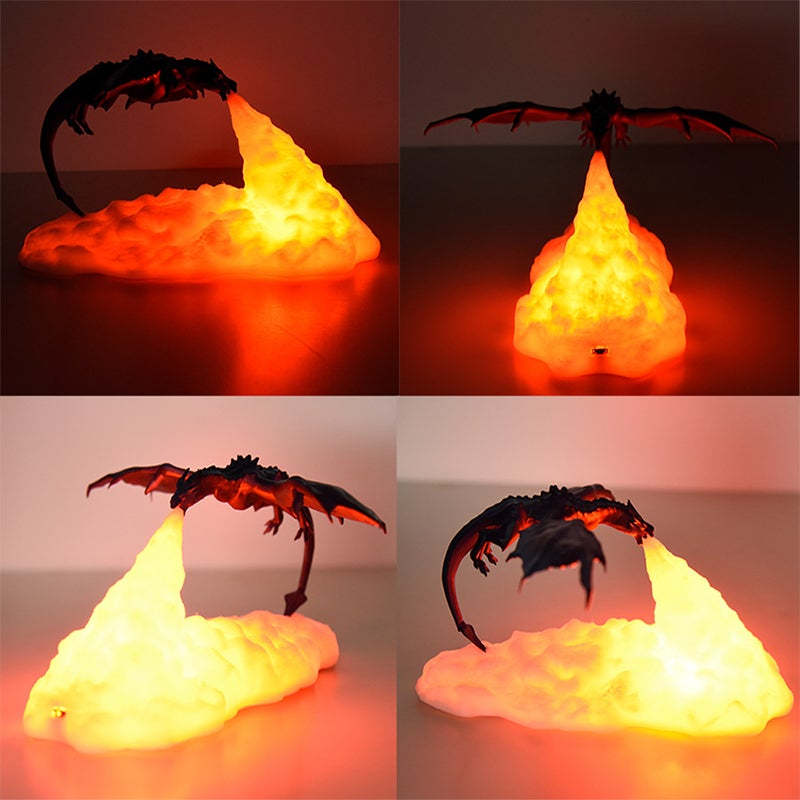 3D LED Realistisches Dinosaurier Nachtlicht