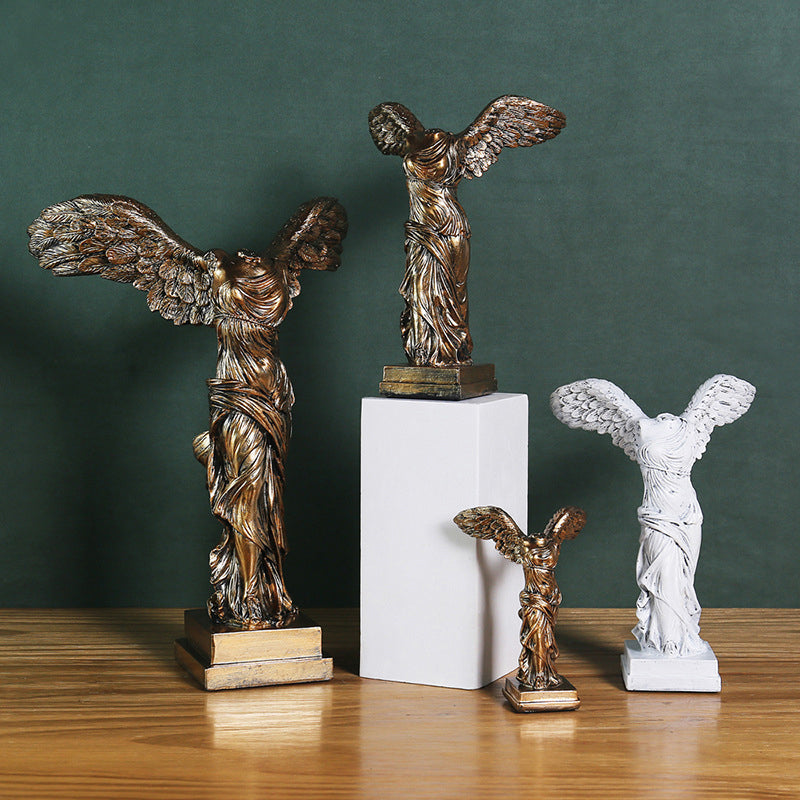European-Style Goddess of Victory Resin Statue