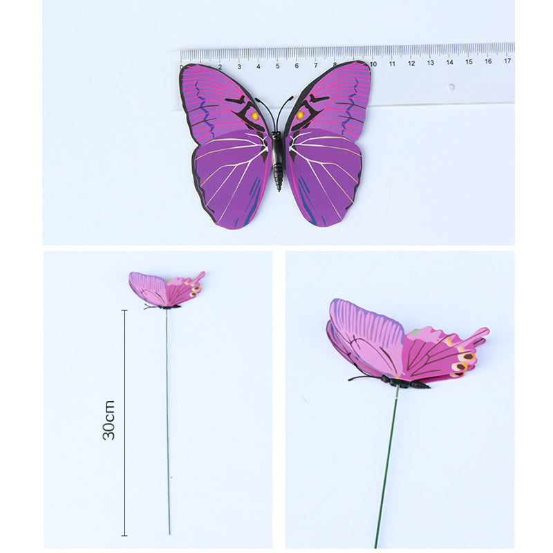 Garten Simulation Schmetterling Dekoration (24 Stücke/1 Set)