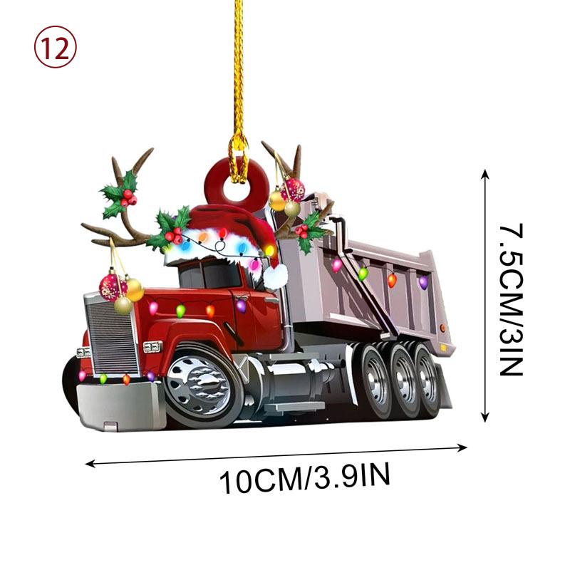 Auto-Boot-Weihnachtseisen Ornament