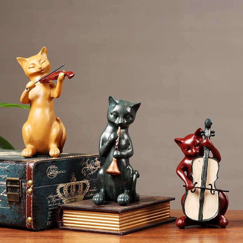 Drei musikalische Katzen Dekorationen