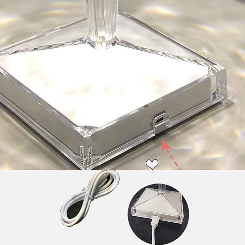 Kristall Diamant Tischlampe