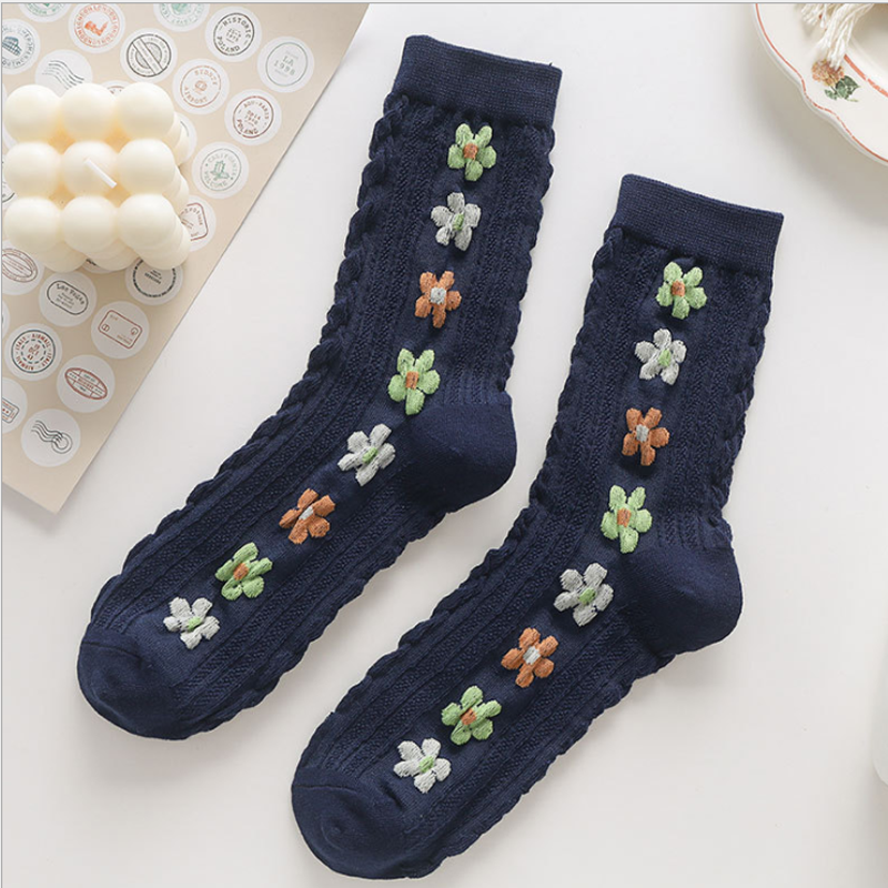 Süße kleine Blumen Socken (5 Paar)