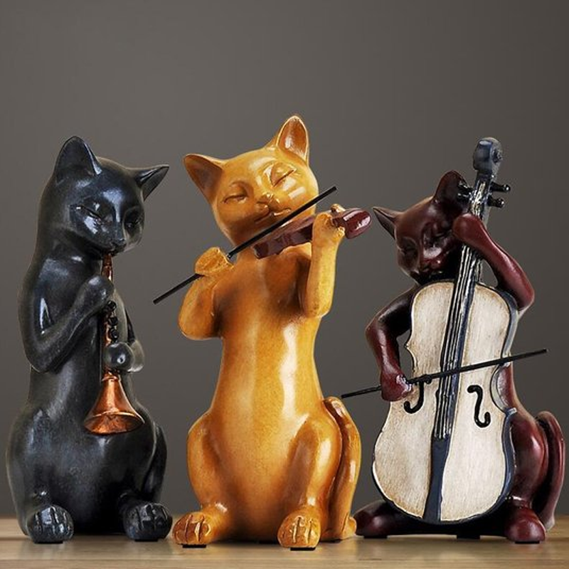 Drei musikalische Katzen Dekorationen