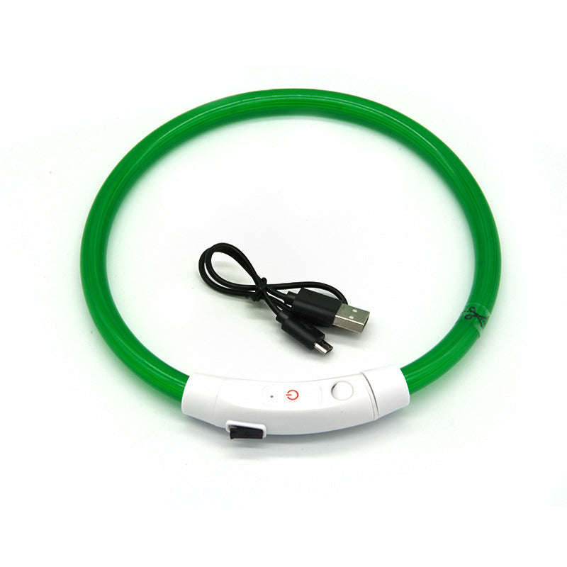 Lichtemittierendes Haustierhalsband mit USB-Aufladung